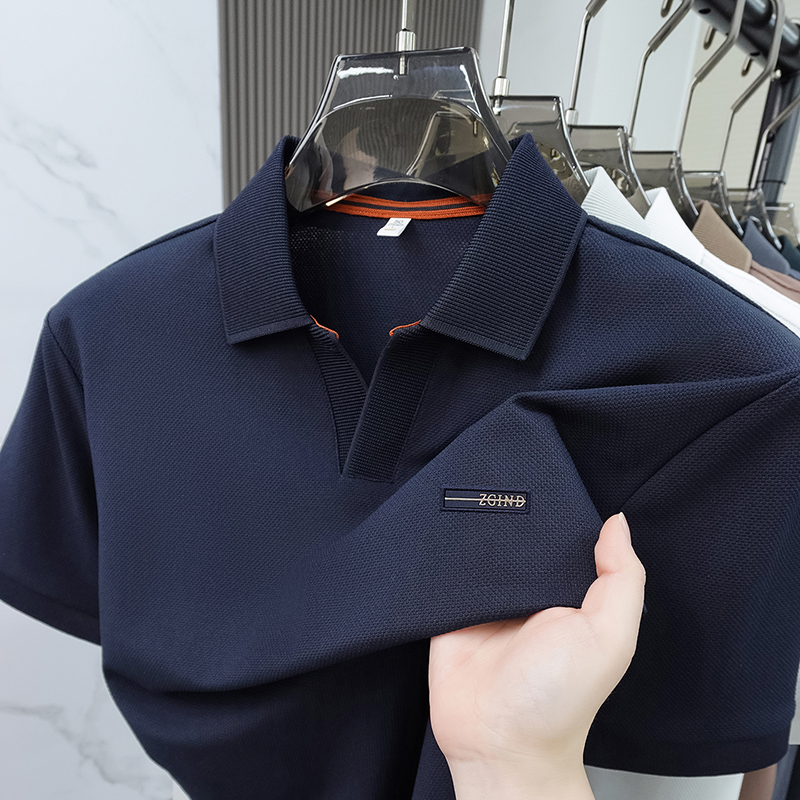 Men Solid Color Pique Cotton P - огляд і ціна Polo Shirt Pique