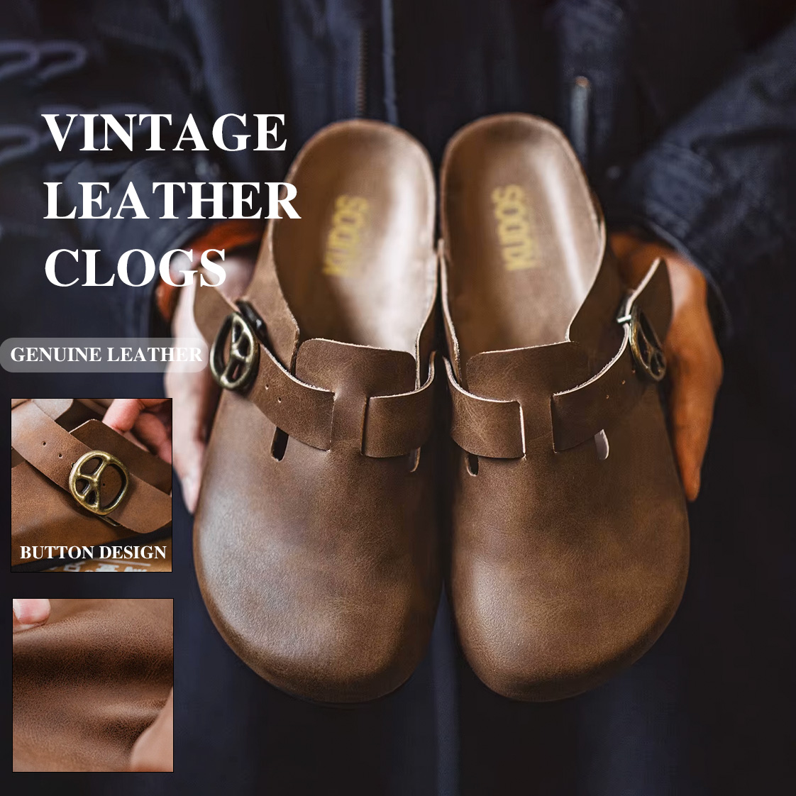 Maden Vintage Brown Crazy Hors - огляд і ціна Flip Flop Leather Men
